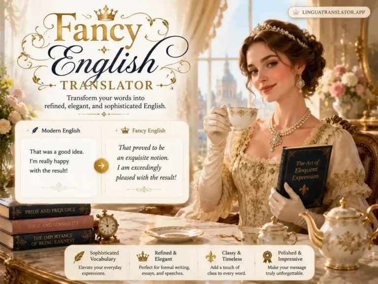 fancy english translator