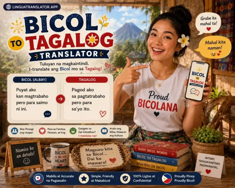 bicol to tagalog translator